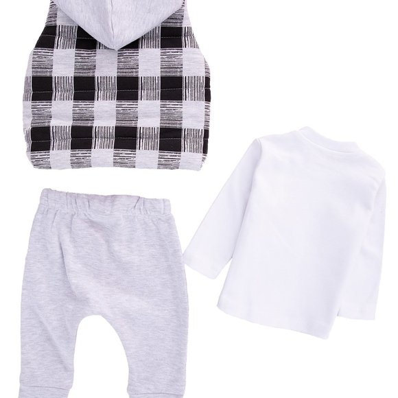 NEW with Tags Baby Clothing 3-Piece Cotton Set for Newborn Baby Girls and Boys - Picture 3 of 6